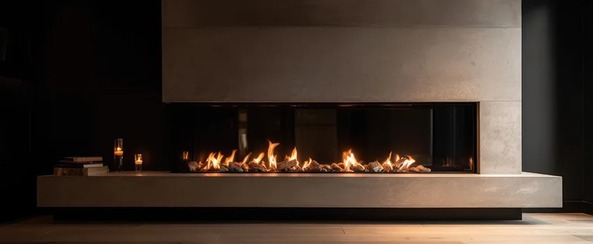 Gas Fireplace Ember Bed Design Services in Silverdale, Washington
